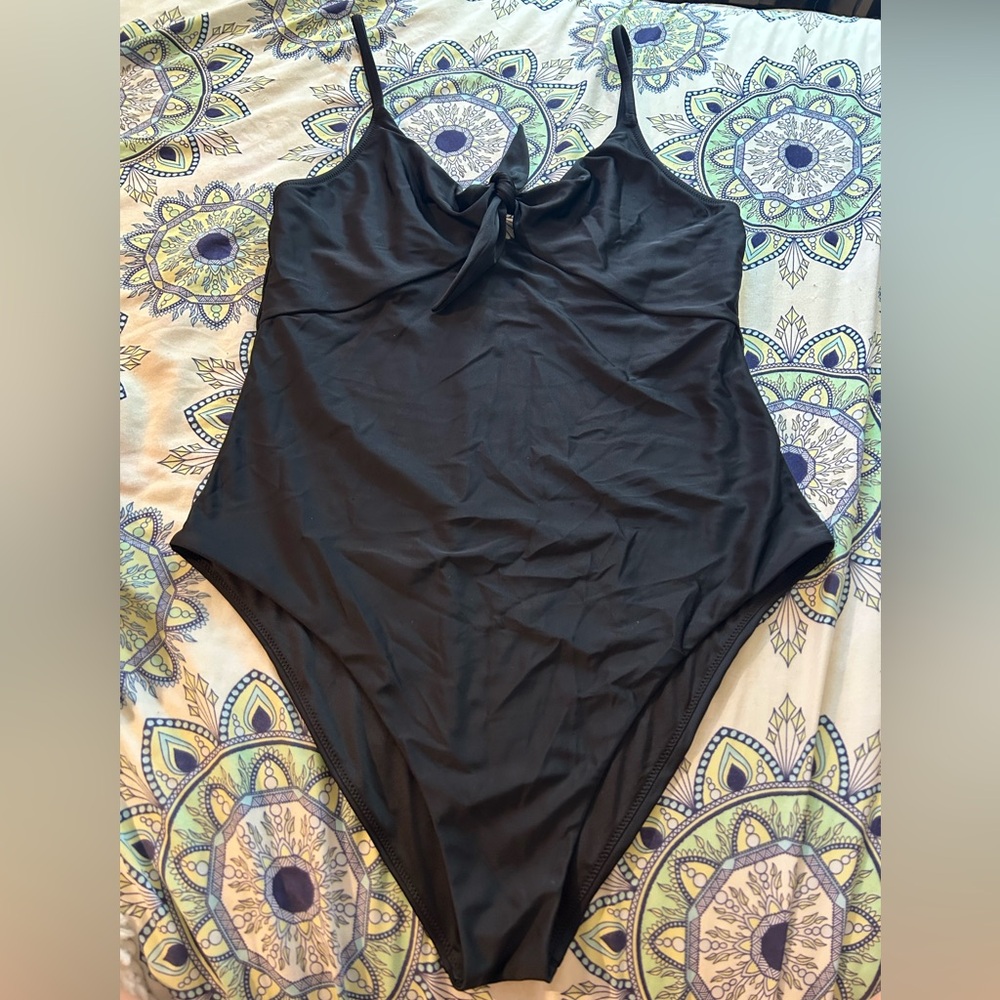 Express : Black one piece swim suit